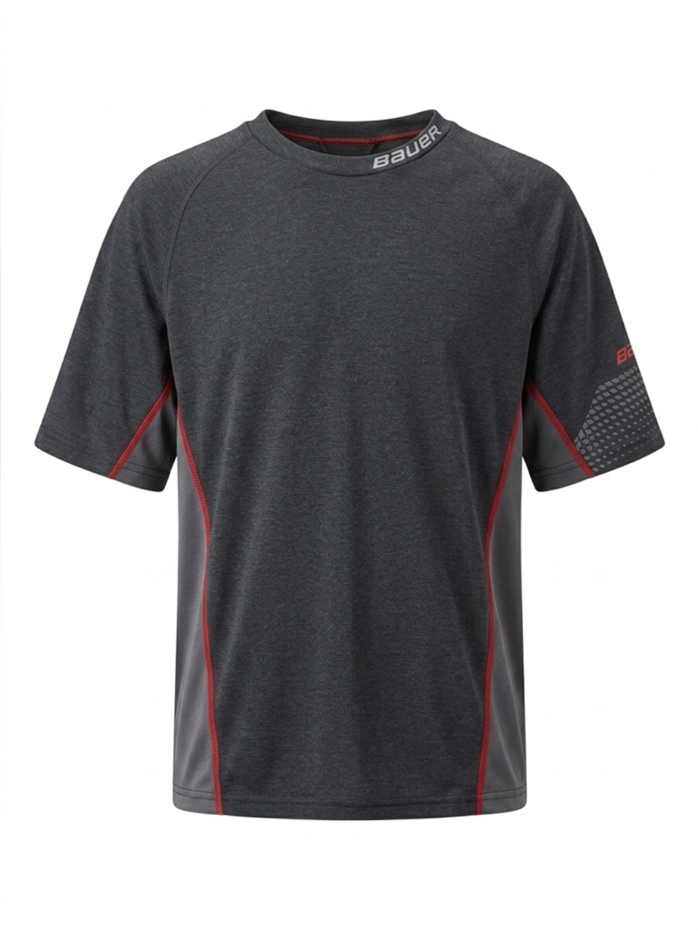 Bauer Black and White Hockey Fit Youth Tee net